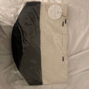 Brand new black and white handcrafted shoulder bag by Mia melange